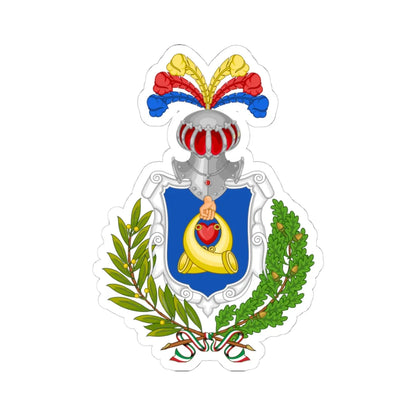 Corneliano dAlba-Stemma (Italy) (Coat of Arms) STICKER Vinyl Kiss-Cut Decal 4 Inch White - The Sticker Space