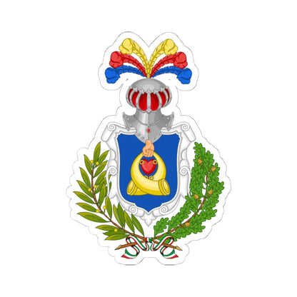 Corneliano dAlba-Stemma (Italy) (Coat of Arms) STICKER Vinyl Kiss-Cut Decal 6 Inch White - The Sticker Space