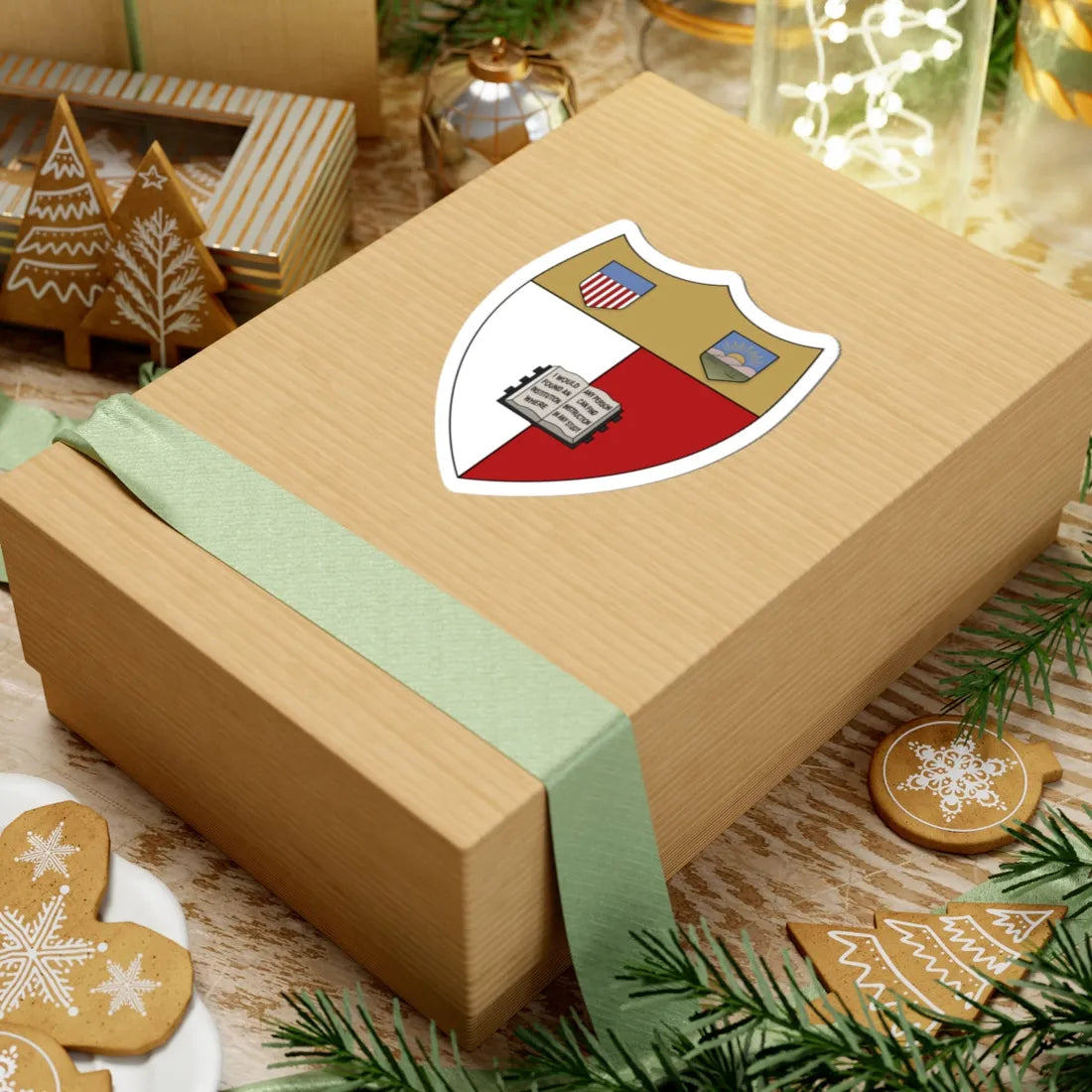 Cornell Shield Heraldic (United States) (Coat of Arms) STICKER Vinyl Kiss-Cut Decal - The Sticker Space