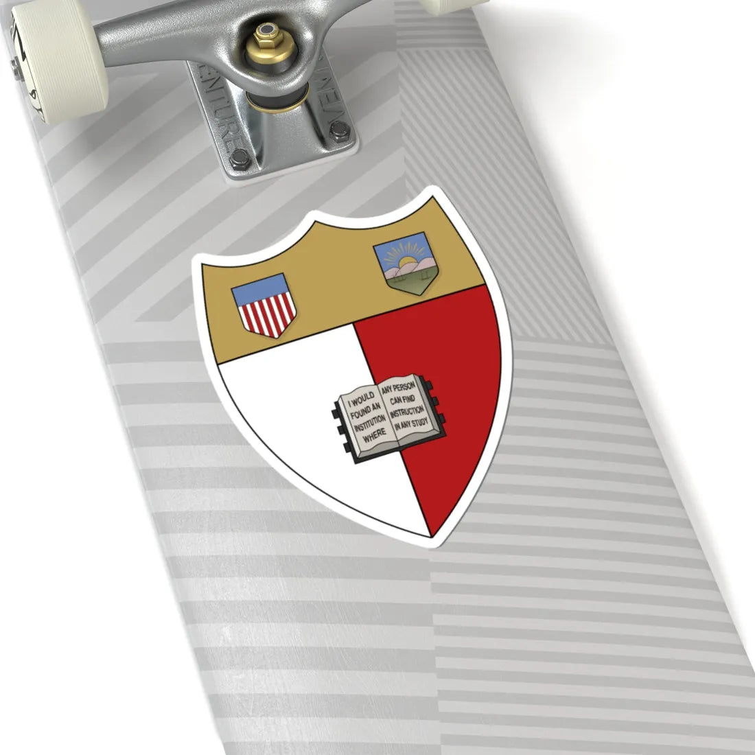 Cornell Shield Heraldic (United States) (Coat of Arms) STICKER Vinyl Kiss-Cut Decal - The Sticker Space