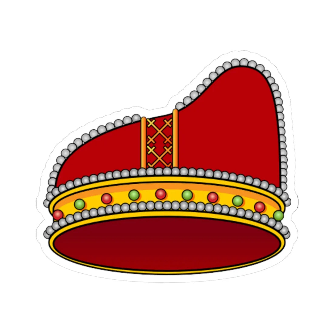 Corno dogale Venezia (Italy) (Coat of Arms) STICKER Vinyl Kiss-Cut Decal 3 Inch White - The Sticker Space