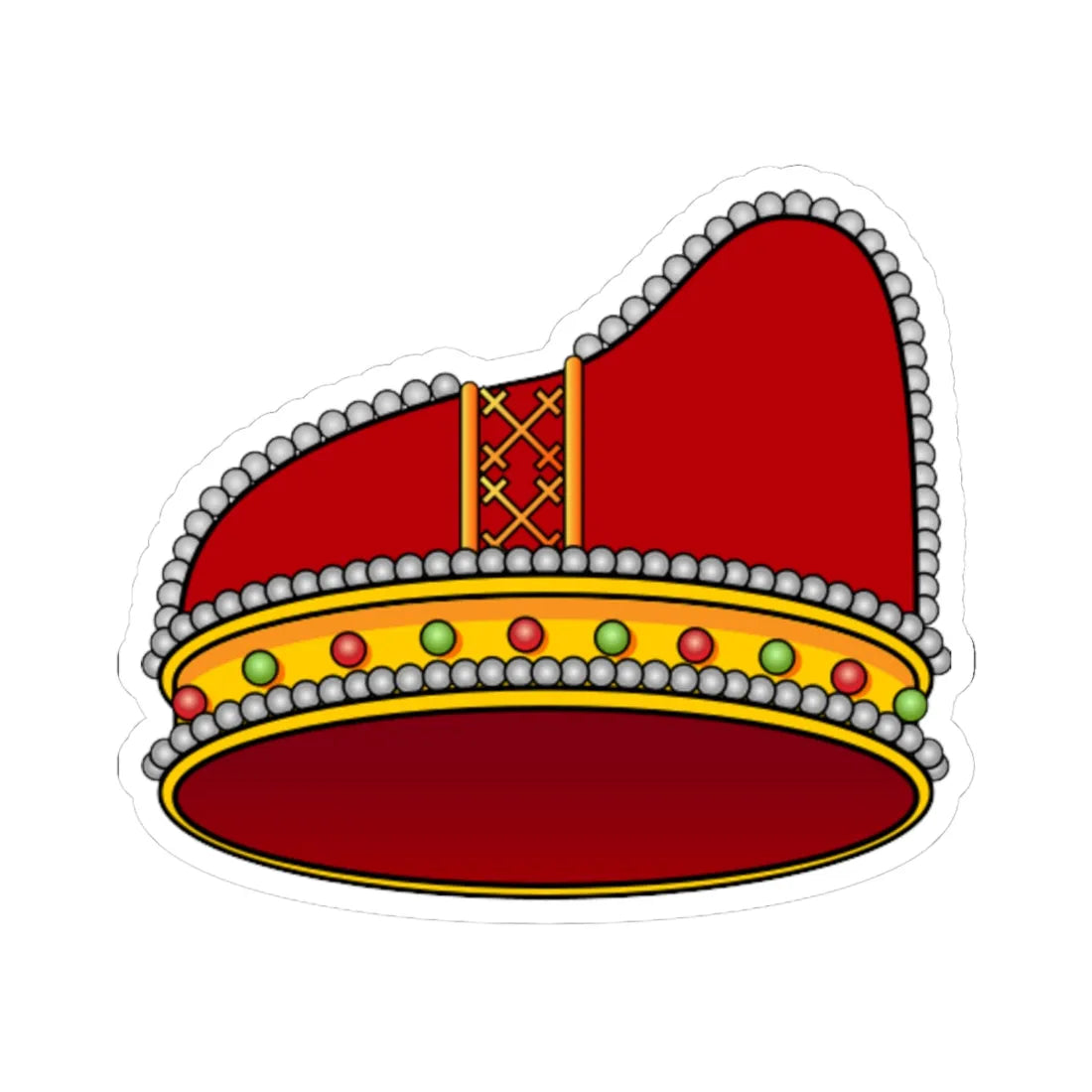 Corno dogale Venezia (Italy) (Coat of Arms) STICKER Vinyl Kiss-Cut Decal 6 Inch White - The Sticker Space