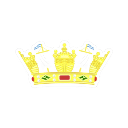 Corona Armada Argentina (Argentina) (Coat of Arms) STICKER Vinyl Kiss-Cut Decal 2 Inch White - The Sticker Space