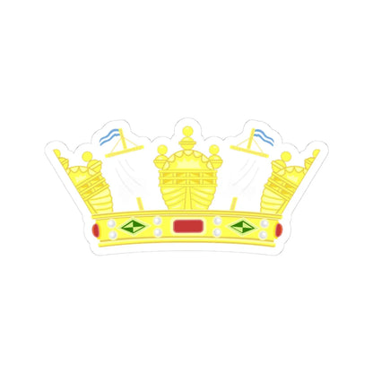 Corona Armada Argentina (Argentina) (Coat of Arms) STICKER Vinyl Kiss-Cut Decal 3 Inch White - The Sticker Space
