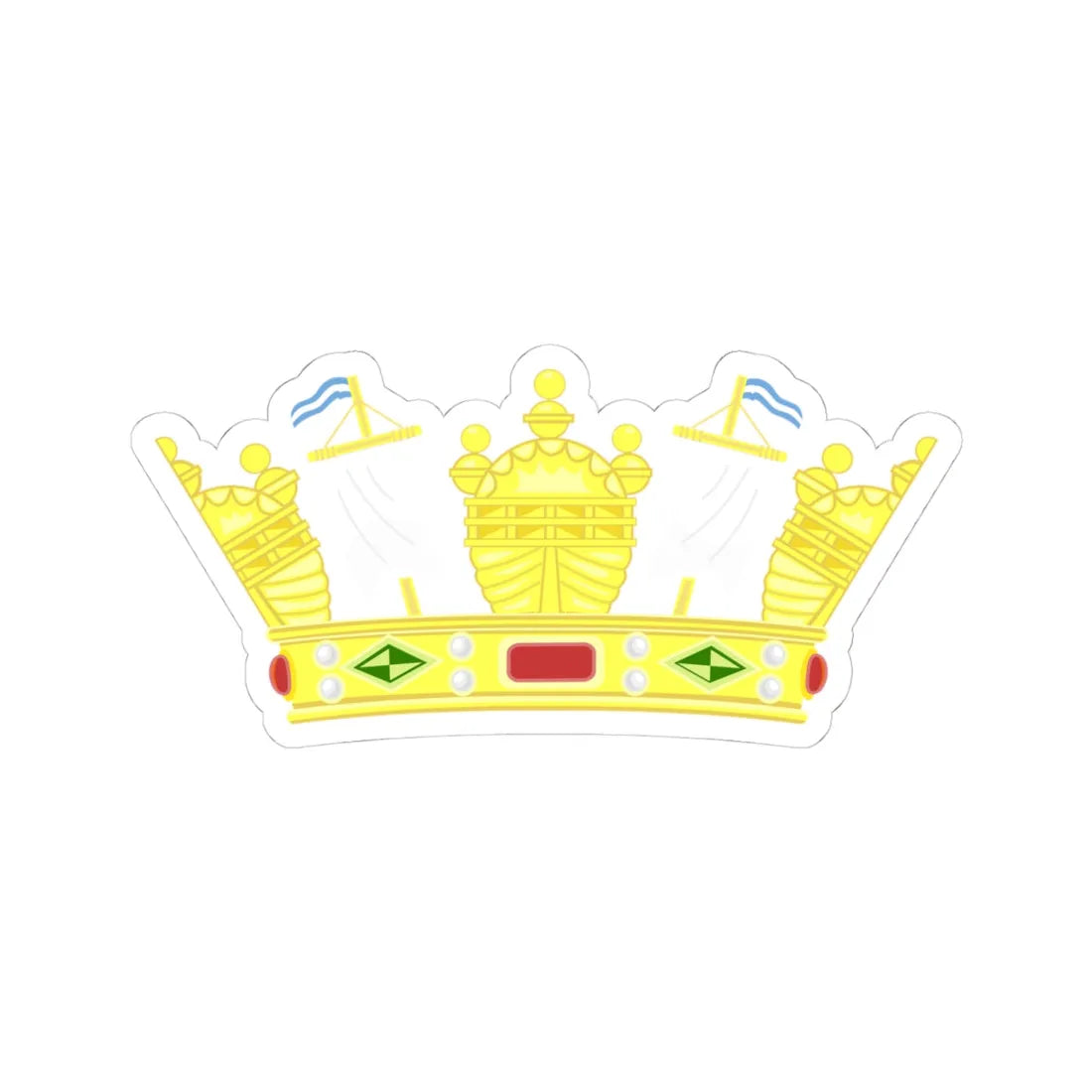 Corona Armada Argentina (Argentina) (Coat of Arms) STICKER Vinyl Kiss-Cut Decal - The Sticker Space