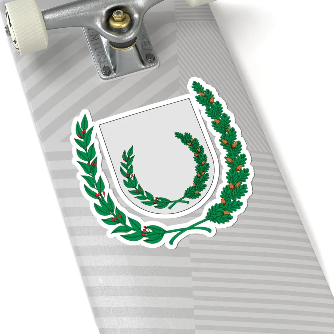 Corona de laurel y roble. Int - ext (Spain) (Coat of Arms) STICKER Vinyl Kiss-Cut Decal - The Sticker Space