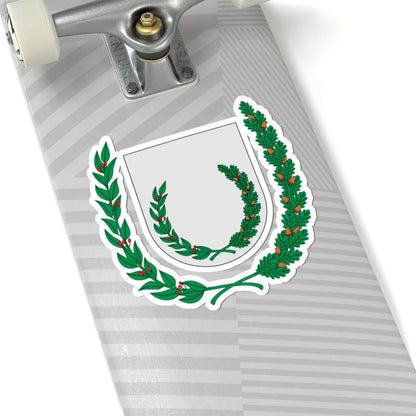 Corona de laurel y roble. Int - ext (Spain) (Coat of Arms) STICKER Vinyl Kiss-Cut Decal - The Sticker Space
