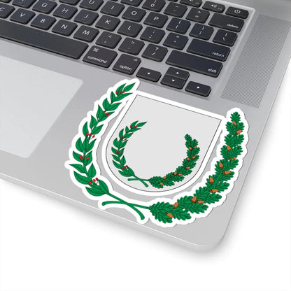 Corona de laurel y roble. Int - ext (Spain) (Coat of Arms) STICKER Vinyl Kiss-Cut Decal - The Sticker Space