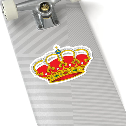 Corona real española (Spain) (Coat of Arms) STICKER Vinyl Kiss-Cut Decal - The Sticker Space