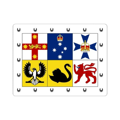 Coronation Standard of Australia (Australia) STICKER Vinyl Kiss-Cut Decal 3 Inch White - The Sticker Space