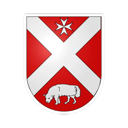 Corpataux-Magnedens-coat of arms (Switzerland) (Coat of Arms) STICKER Vinyl Kiss-Cut Decal 3 Inch White - The Sticker Space
