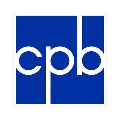 Corporation for Public Broadcasting - STICKER Vinyl Kiss-Cut Decal 4 Inch White - The Sticker Space