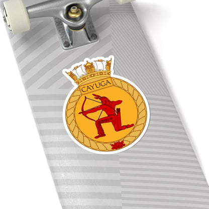 Corps Crest of RCSCC CAYUGA (Canada) (Coat of Arms) STICKER Vinyl Kiss-Cut Decal - The Sticker Space