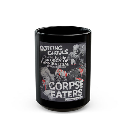 CORPSE EATERS 1974 Movie Poster - Black Coffee Mug-15oz-The Sticker Space