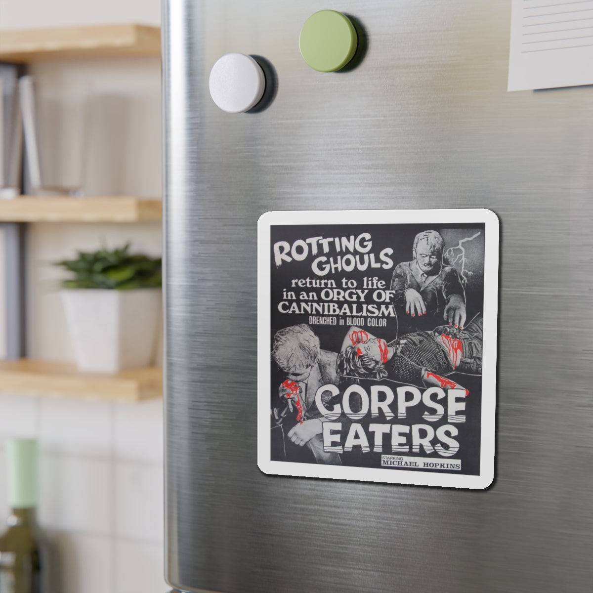 CORPSE EATERS 1974 Movie Poster - Die-Cut Magnet-The Sticker Space