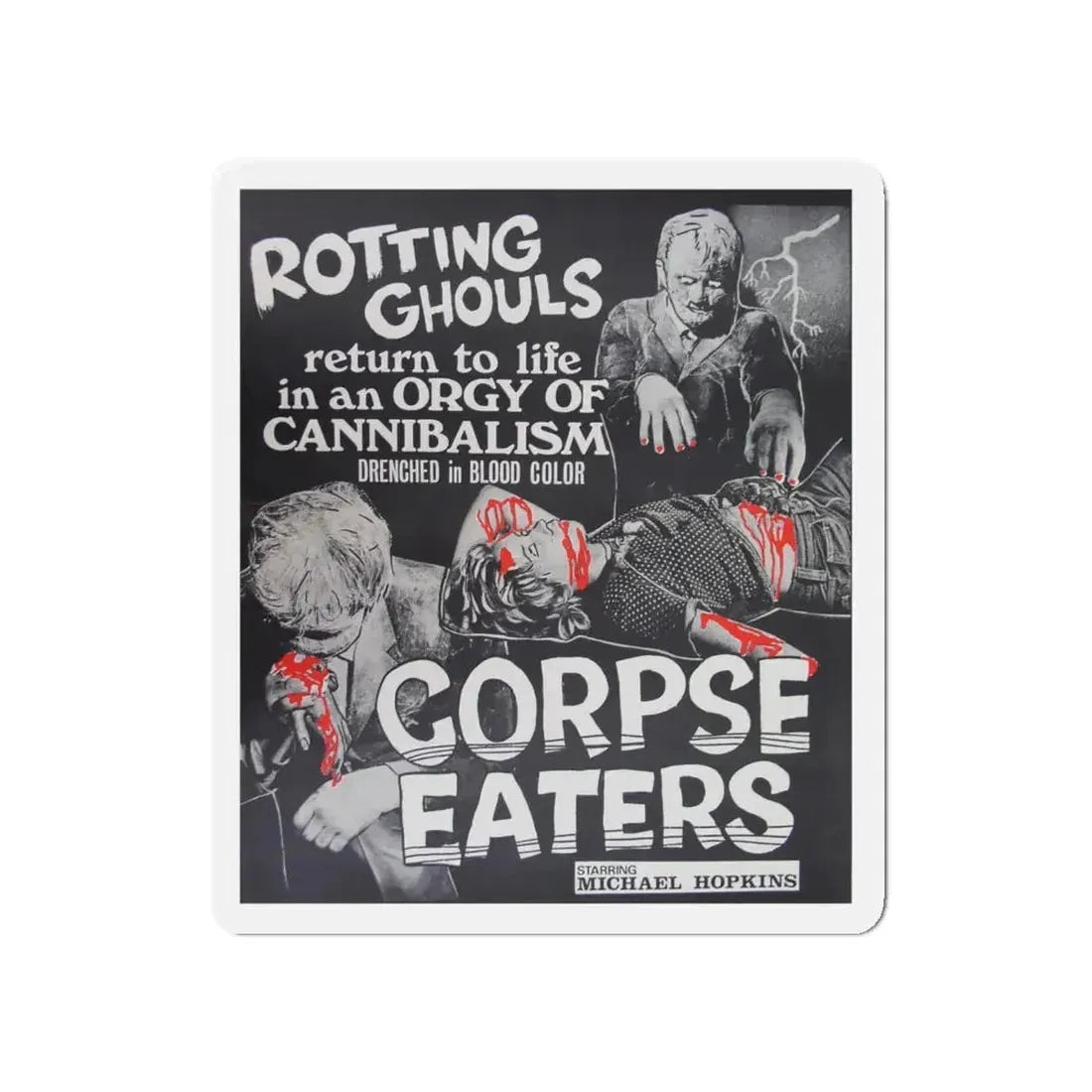 CORPSE EATERS 1974 Movie Poster - Refrigerator Magnet 5 Inch - The Sticker Space