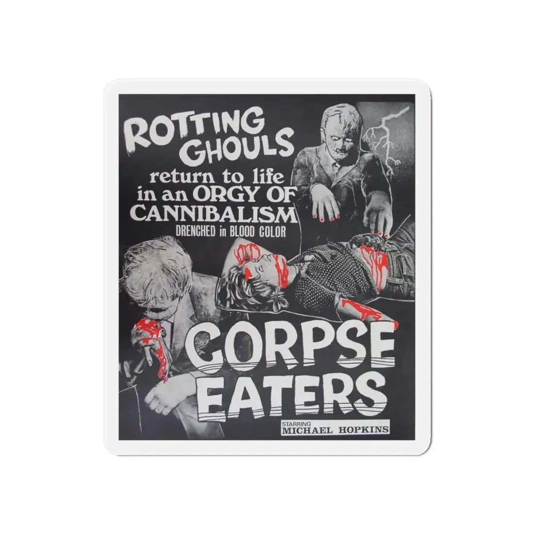 CORPSE EATERS 1974 Movie Poster - Refrigerator Magnet 6 Inch - The Sticker Space