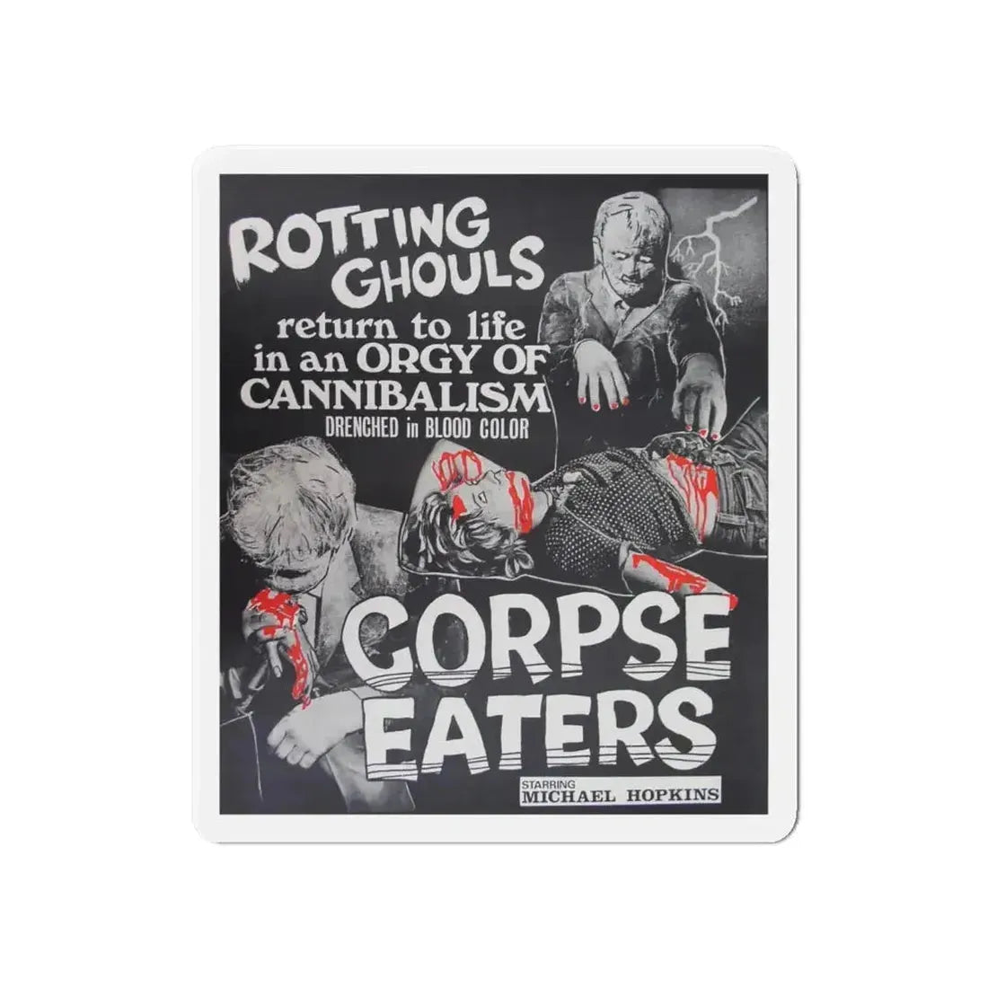 CORPSE EATERS 1974 Movie Poster - Refrigerator Magnet - The Sticker Space