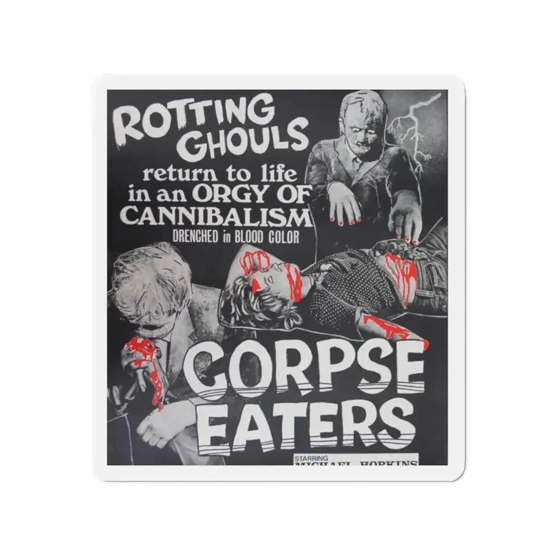 CORPSE EATERS 1974 Movie Poster - Refrigerator Magnet - The Sticker Space