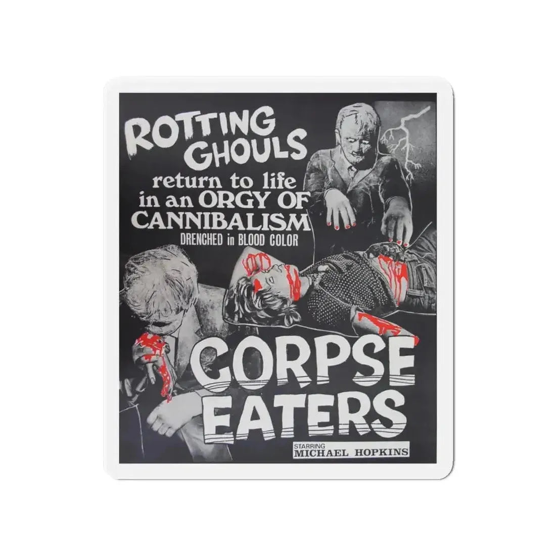 CORPSE EATERS 1974 Movie Poster - Refrigerator Magnet - The Sticker Space