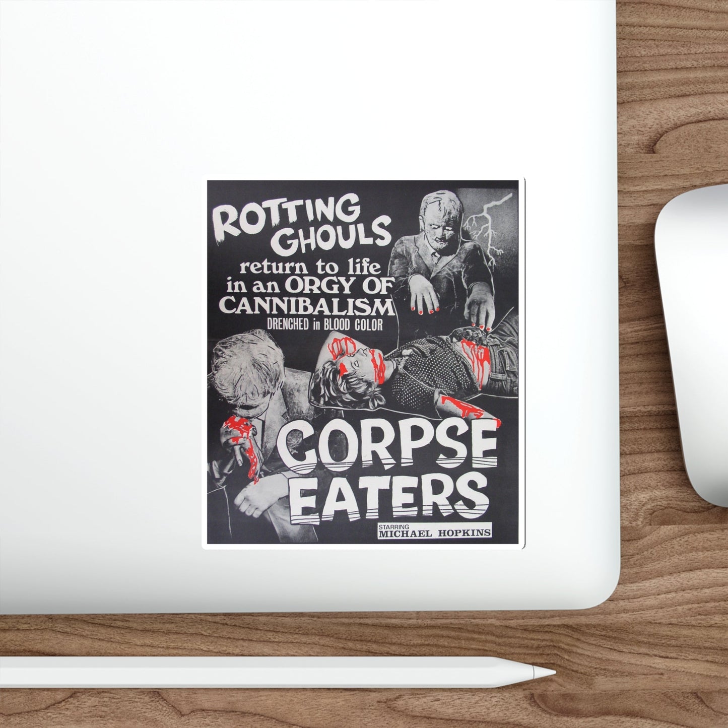 CORPSE EATERS 1974 Movie Poster STICKER Vinyl Die-Cut Decal-The Sticker Space