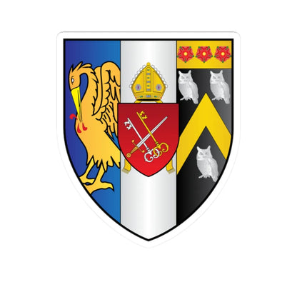Corpus-Christi College Oxford Coat Of Arms (England) (Coat of Arms) STICKER Vinyl Kiss-Cut Decal 2 Inch White - The Sticker Space