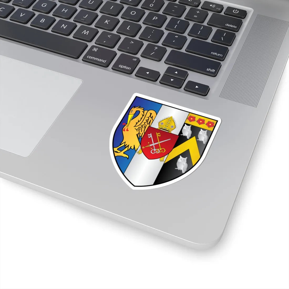Corpus-Christi College Oxford Coat Of Arms (England) (Coat of Arms) STICKER Vinyl Kiss-Cut Decal - The Sticker Space