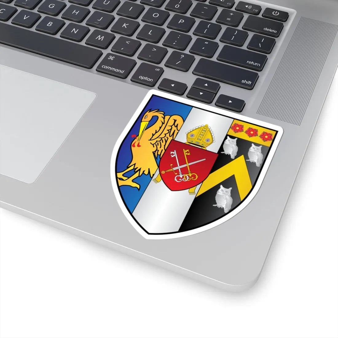 Corpus-Christi College Oxford Coat Of Arms (England) (Coat of Arms) STICKER Vinyl Kiss-Cut Decal - The Sticker Space