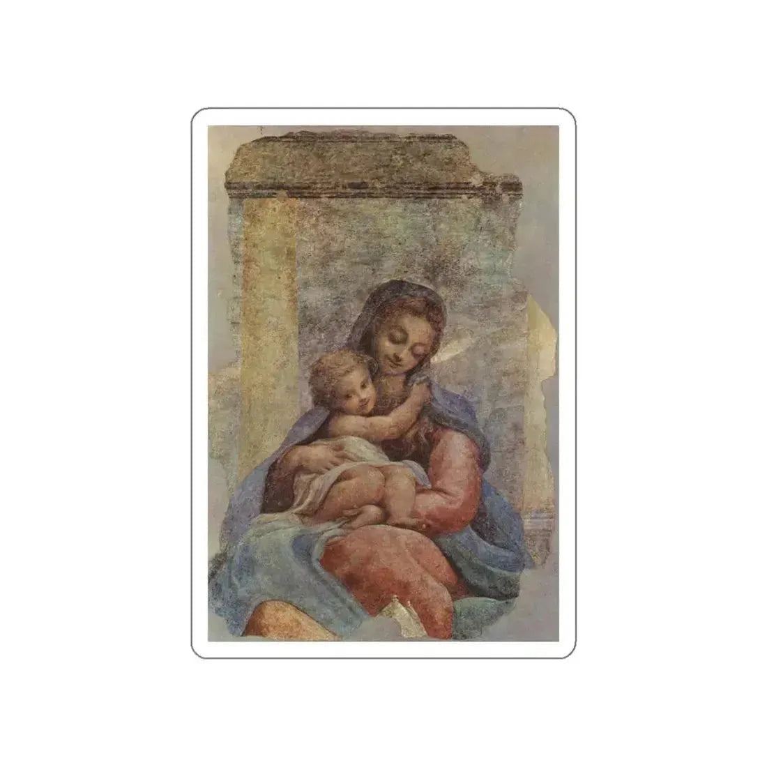CORREGGIO - Madonna della Scala (Artwork) STICKER Vinyl Die-Cut Decal White Die-Cut 4 Inch - The Sticker Space