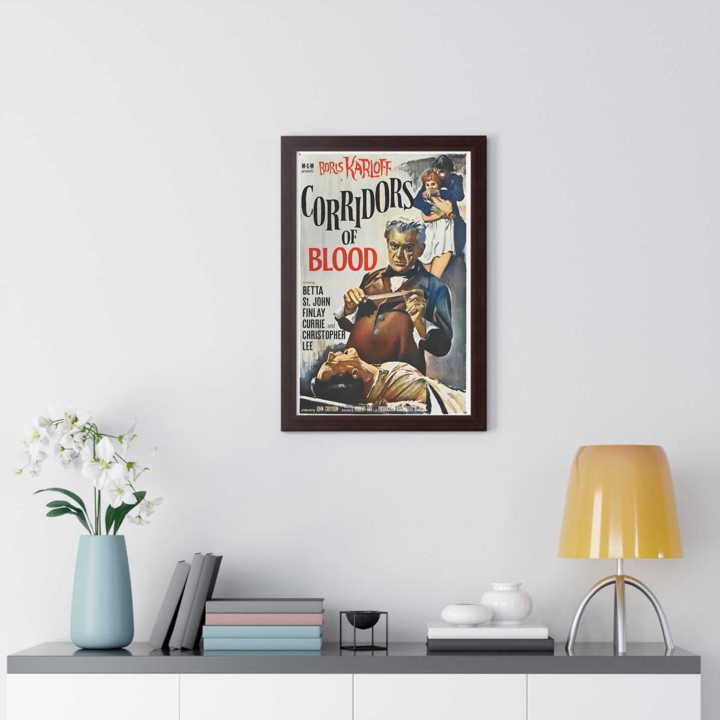 CORRIDORS OF BLOOD 1958 - Framed Movie Poster-The Sticker Space