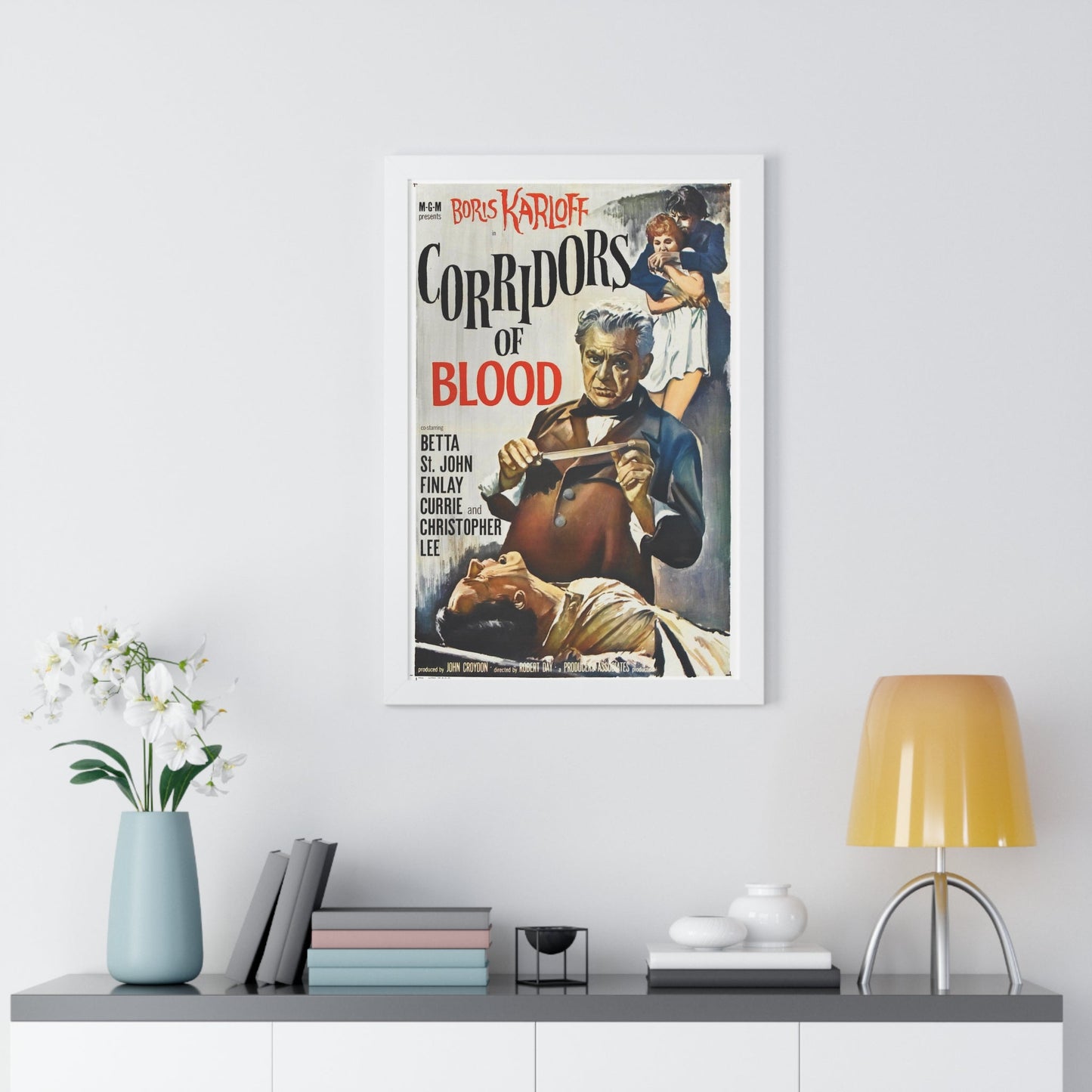 CORRIDORS OF BLOOD 1958 - Framed Movie Poster-The Sticker Space