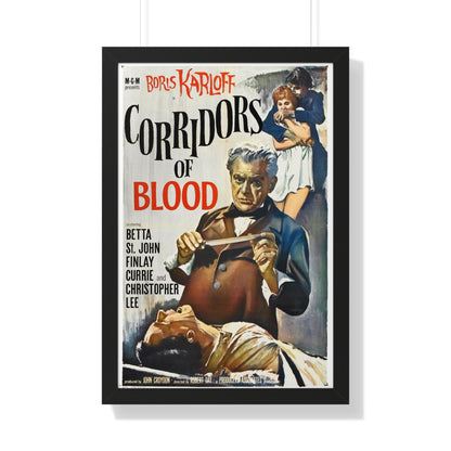 CORRIDORS OF BLOOD 1958 - Framed Movie Poster-20" x 30"-The Sticker Space