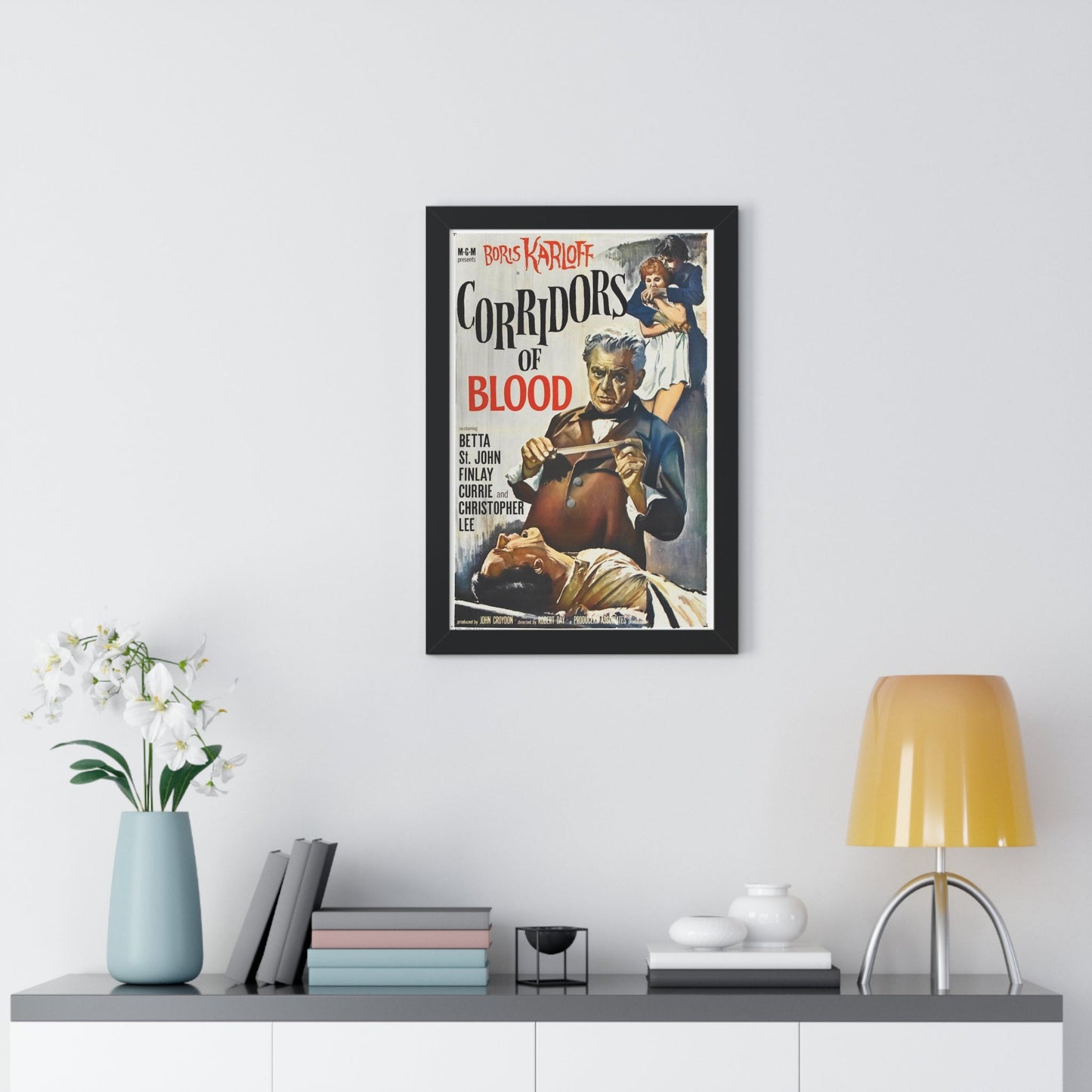 CORRIDORS OF BLOOD 1958 - Framed Movie Poster-The Sticker Space