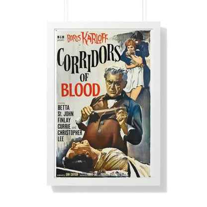 CORRIDORS OF BLOOD 1958 - Framed Movie Poster - The Sticker Space