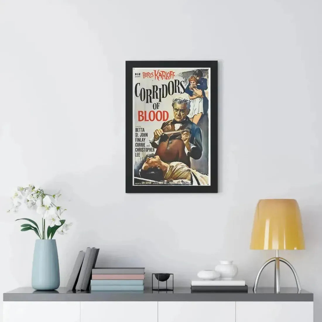 CORRIDORS OF BLOOD 1958 - Framed Movie Poster - The Sticker Space