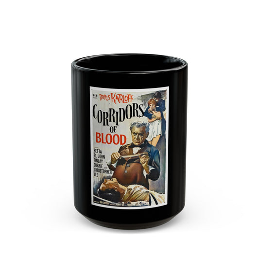 CORRIDORS OF BLOOD 1958 Movie Poster - Black Coffee Mug-15oz-The Sticker Space