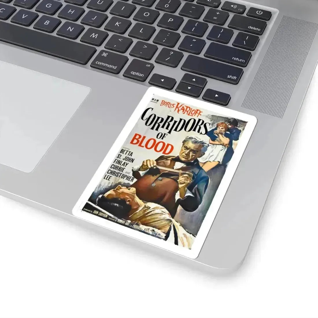 CORRIDORS OF BLOOD 1958 Movie Poster - STICKER Vinyl Kiss-Cut Decal - The Sticker Space