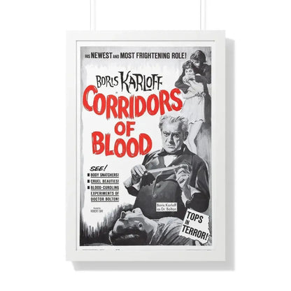 CORRIDORS OF BLOOD (2) 1958 - Framed Movie Poster 20" x 30" White - The Sticker Space