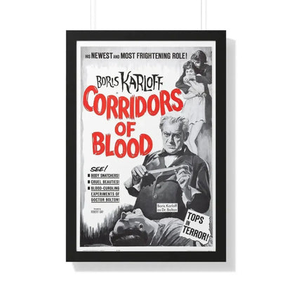 CORRIDORS OF BLOOD (2) 1958 - Framed Movie Poster - The Sticker Space