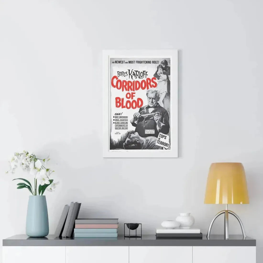 CORRIDORS OF BLOOD (2) 1958 - Framed Movie Poster - The Sticker Space