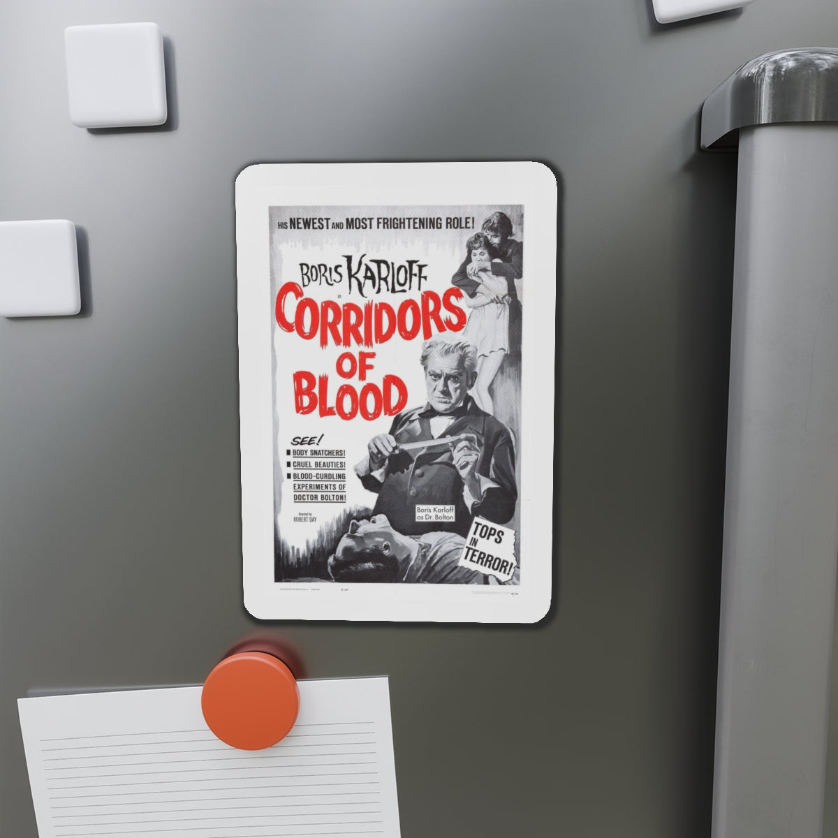 CORRIDORS OF BLOOD (2) 1958 Movie Poster - Die-Cut Magnet-The Sticker Space