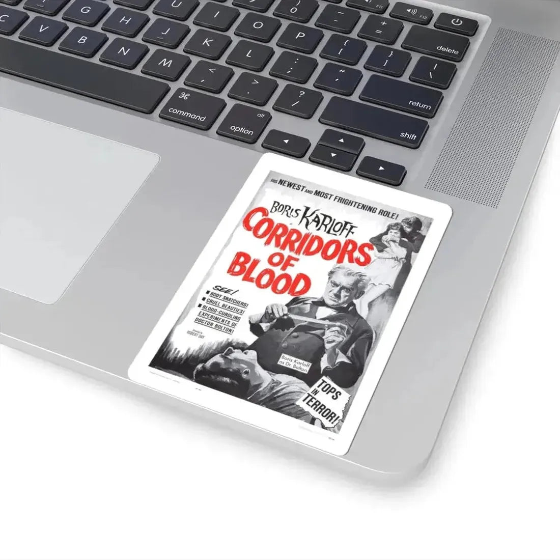 CORRIDORS OF BLOOD (2) 1958 Movie Poster - STICKER Vinyl Kiss-Cut Decal - The Sticker Space