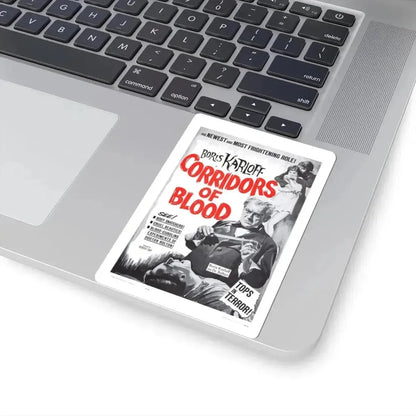 CORRIDORS OF BLOOD (2) 1958 Movie Poster - STICKER Vinyl Kiss-Cut Decal - The Sticker Space