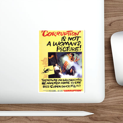 CORRUPTION 1968 Movie Poster STICKER Vinyl Die-Cut Decal-The Sticker Space