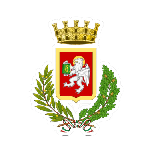 Cortona-Stemma (Italy) (Coat of Arms) STICKER Vinyl Kiss-Cut Decal 2 Inch White - The Sticker Space