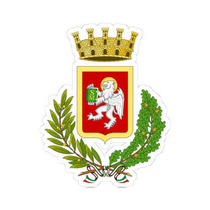 Cortona-Stemma (Italy) (Coat of Arms) STICKER Vinyl Kiss-Cut Decal 4 Inch White - The Sticker Space