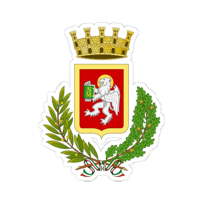 Cortona-Stemma (Italy) (Coat of Arms) STICKER Vinyl Kiss-Cut Decal 6 Inch White - The Sticker Space