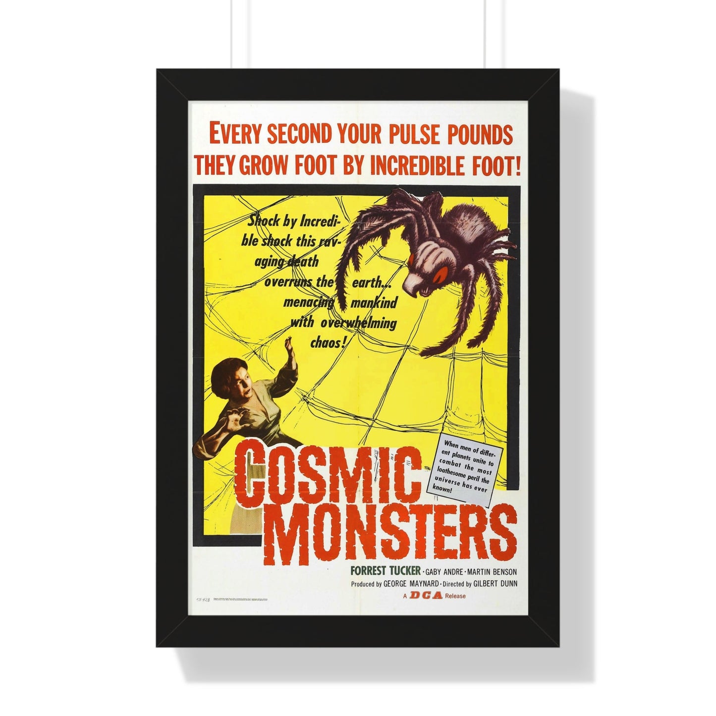 COSMIC MONSTERS 1958 - Framed Movie Poster-16″ x 24″-The Sticker Space