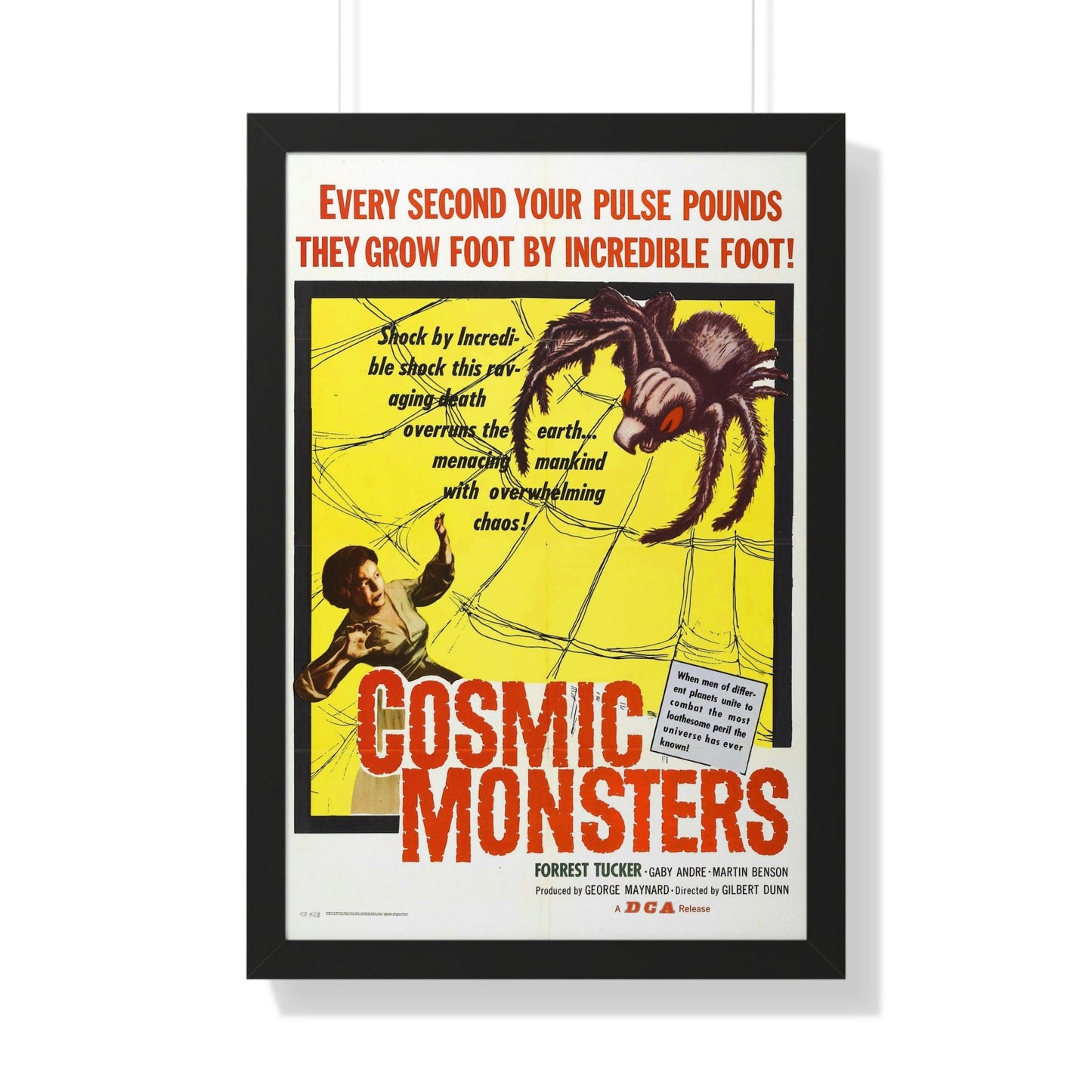 COSMIC MONSTERS 1958 - Framed Movie Poster-20" x 30"-The Sticker Space