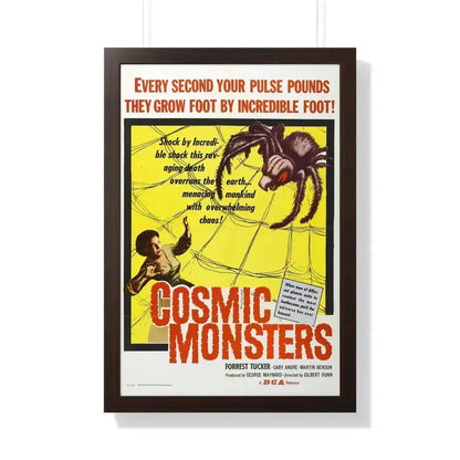 COSMIC MONSTERS 1958 - Framed Movie Poster 20" x 30" Walnut - The Sticker Space
